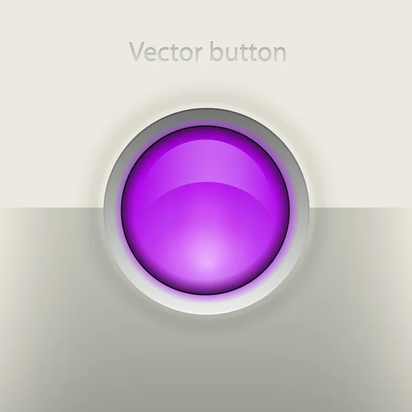 Пуговица фиолетовая — стоковый вектор