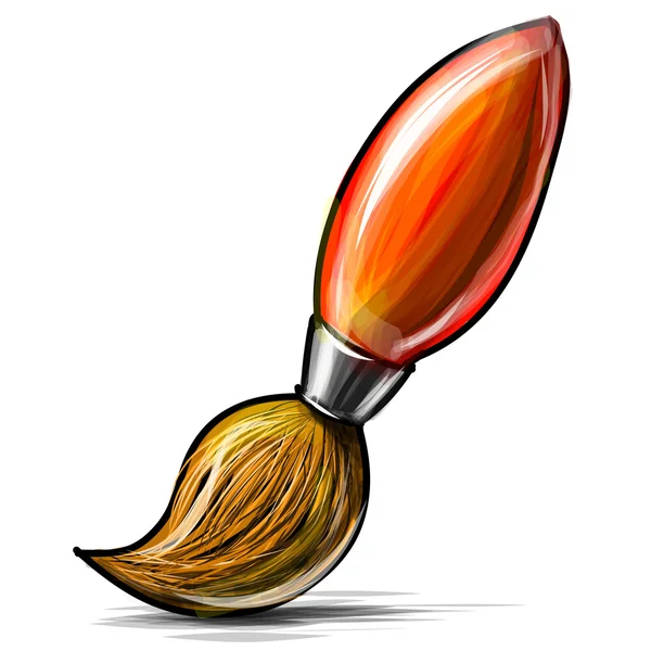 Artist paint brush icon — Stock Vector