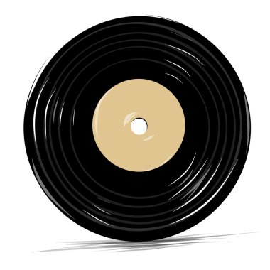 Vinil vektör simgesi