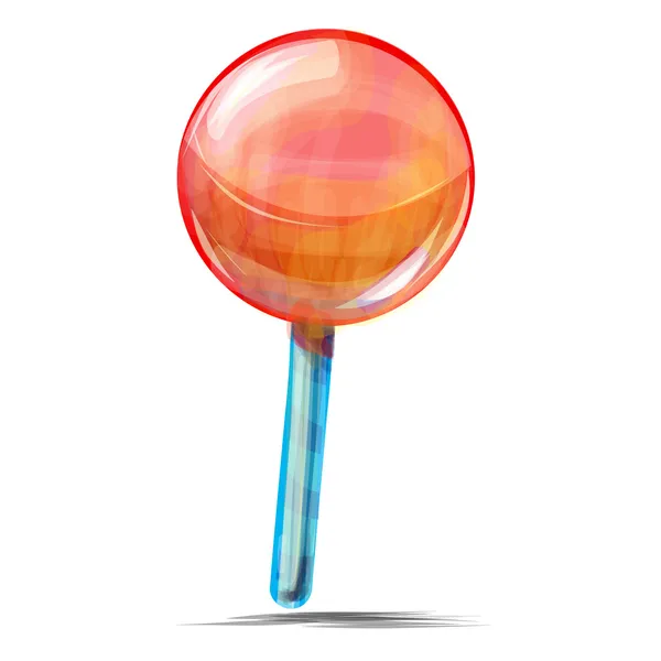 Beyaz arka plan üzerinde izole lezzetli Lollipop — Stok Vektör