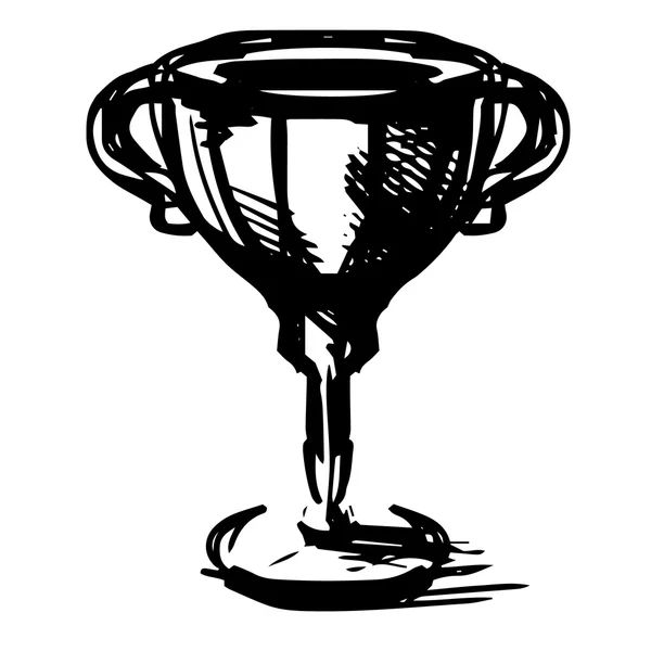 Prix trophée tasse icône — Image vectorielle