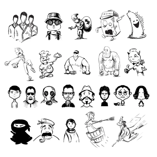 Characters professions collection — Stock Illustration Characters professions collection Royalty Free Stock Illustrations