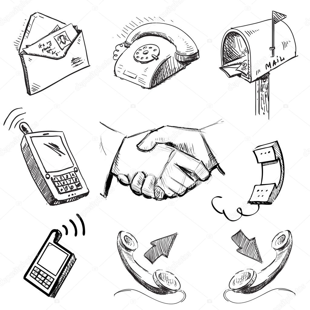 Communication icons collection