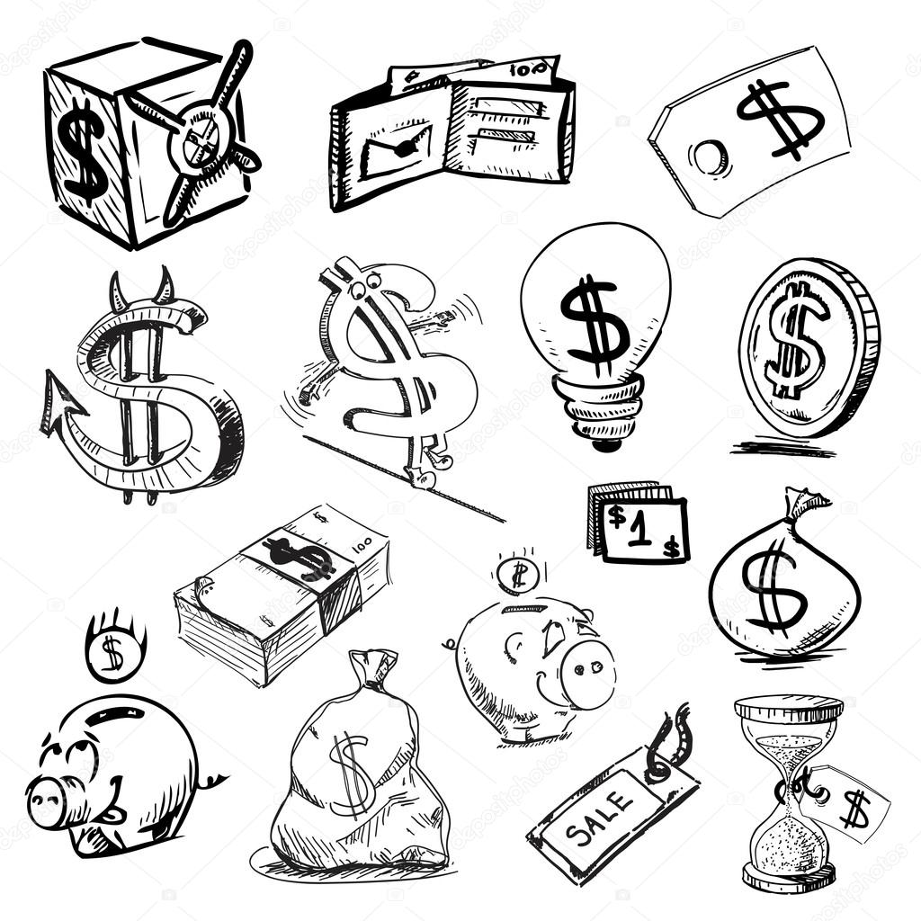 Finance and money icons collection