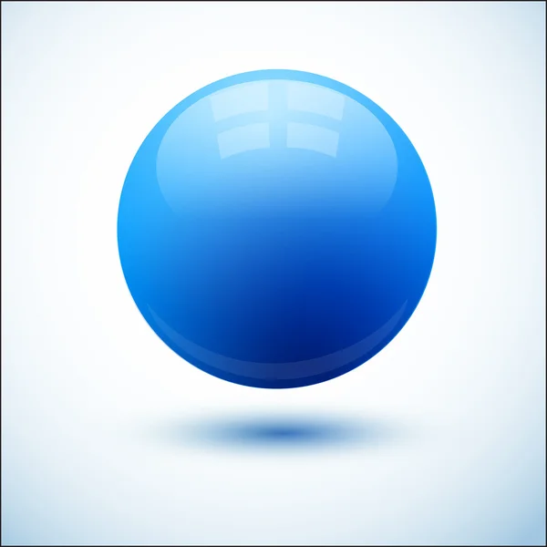 Fondo abstracto con bola azul — Archivo Imágenes Vectoriales