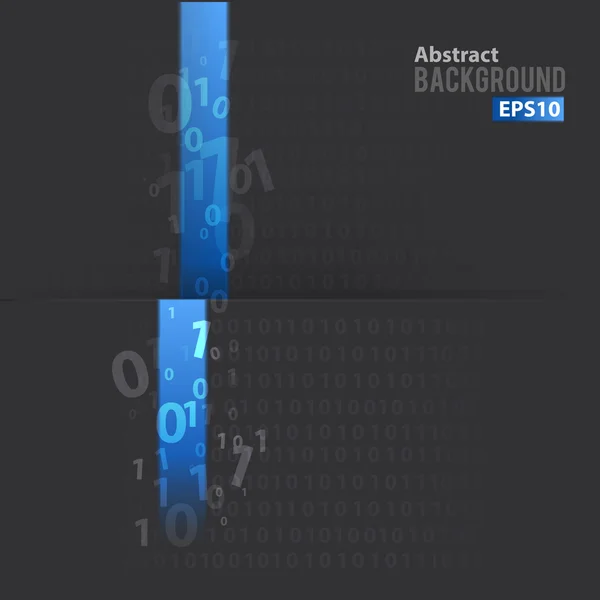 Цифровой фон с синей линией — стоковый вектор