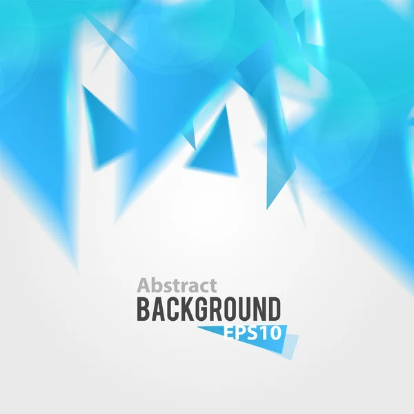 Abstracte blauwe driehoek achtergrond — Stockvector