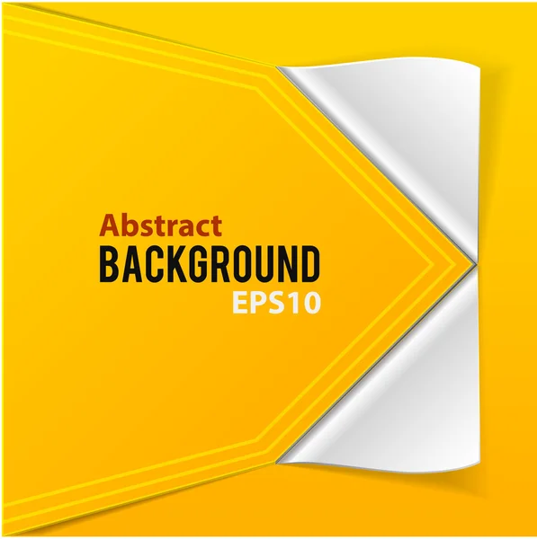 Abstracte paper elementen oranje achtergrond — Stockvector