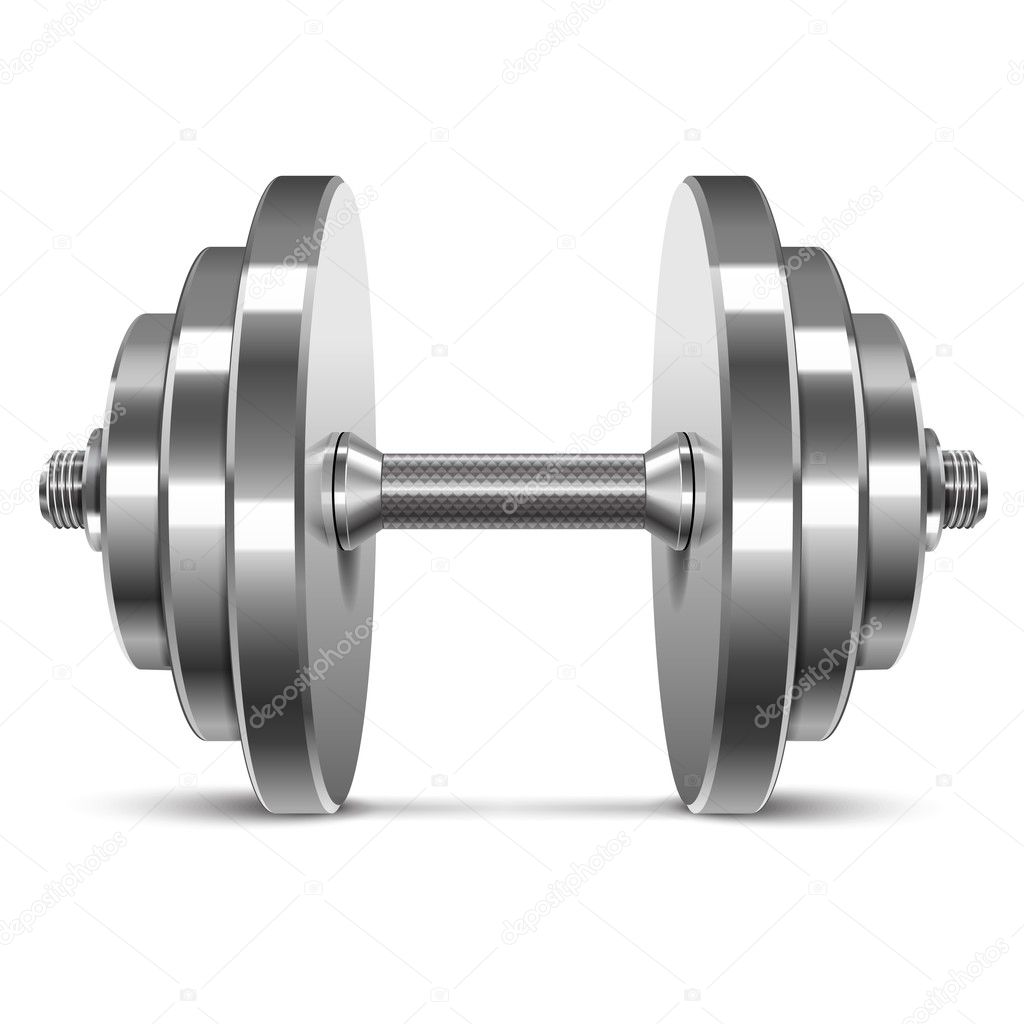 Dumbbell vector illustration