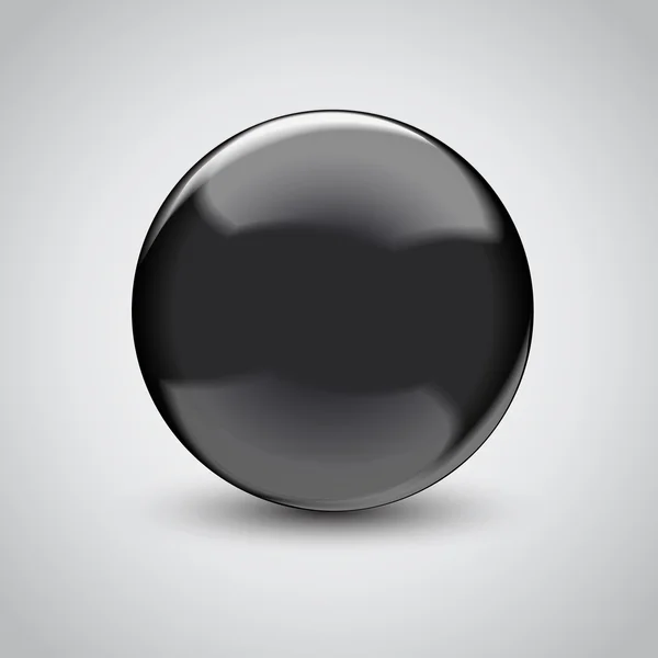 3D empty glass sphere. Vector illustration — Stock Vector
