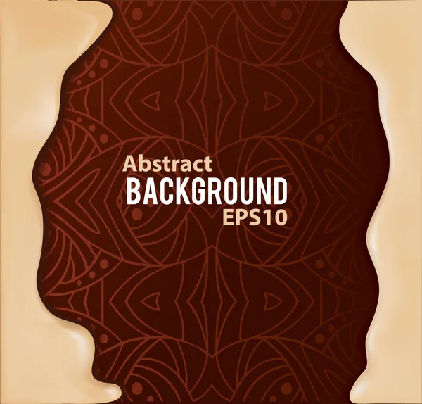 Абстрактный фон с рисунком и жидкой рамой — стоковый вектор