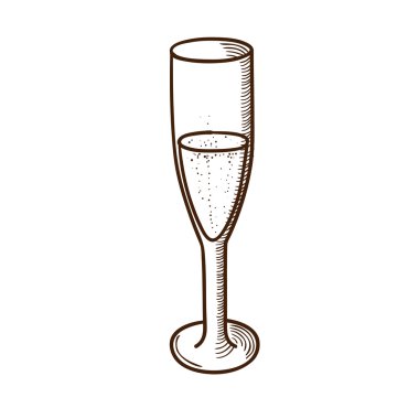Şampanya kadehi çizimi