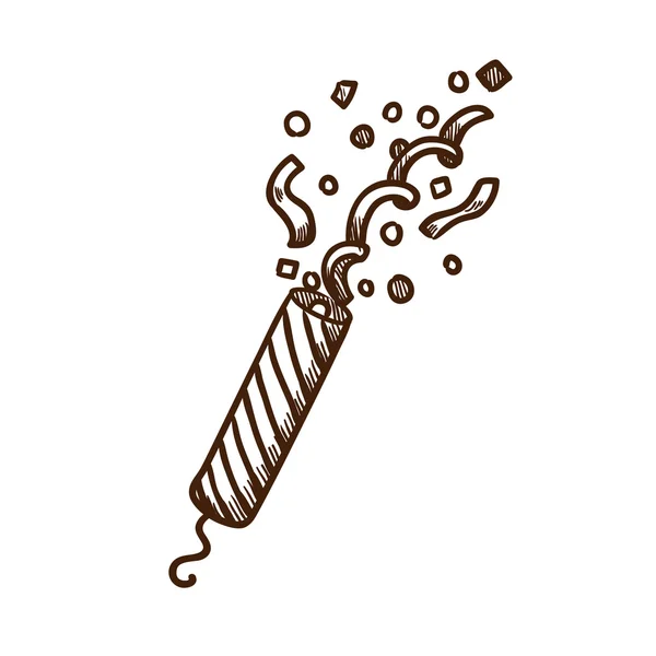 Slapstick aux confettis — Image vectorielle