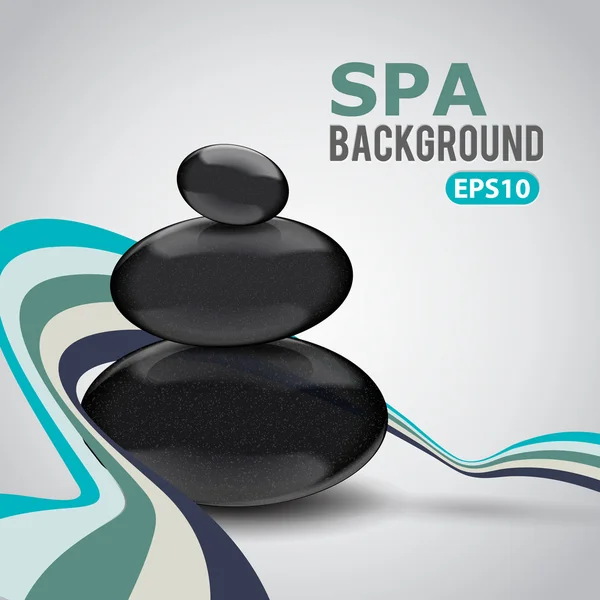 Fundo abstrato com pedras de Spa — Vetor de Stock