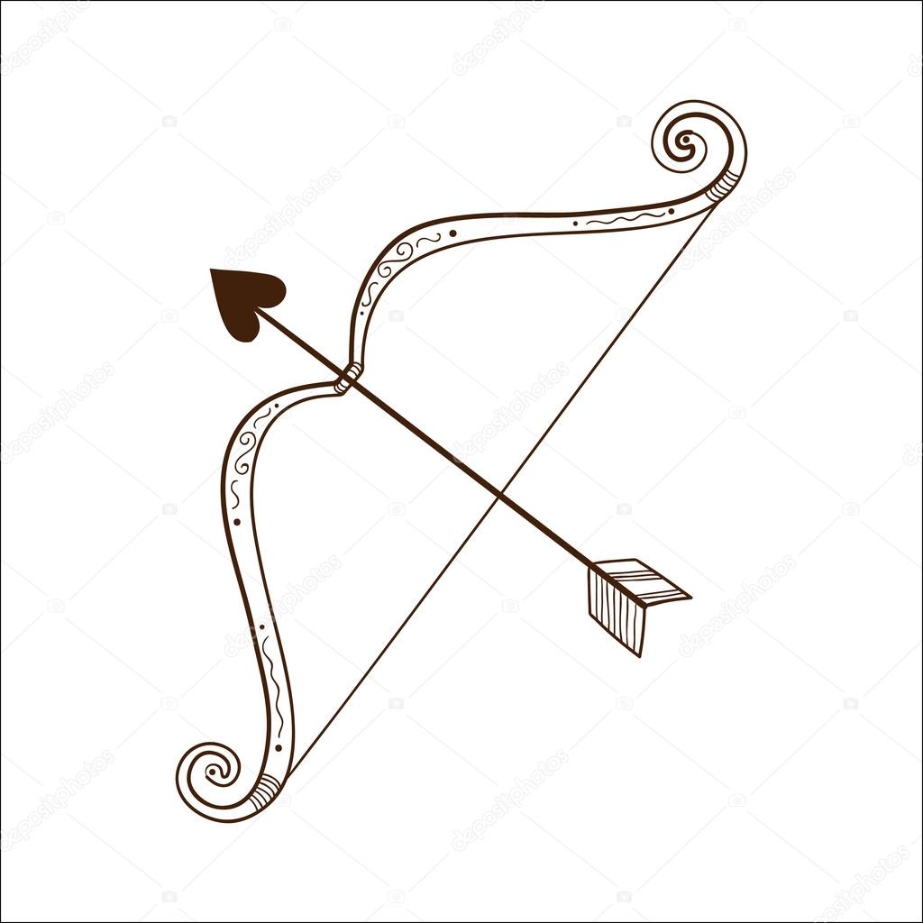 depositphotos 39341995 stock illustration bow with love arrow