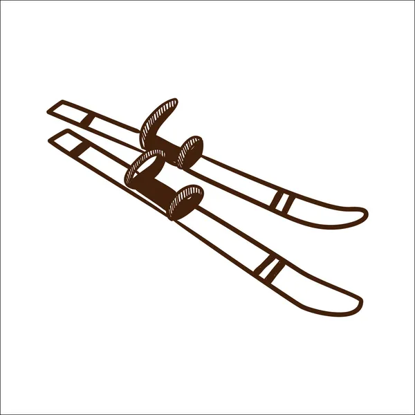 Ski equipment — Stock Vector