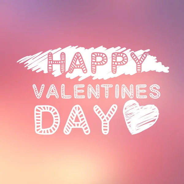 Abstract background with text for st. Valentine's day — Stock Vector