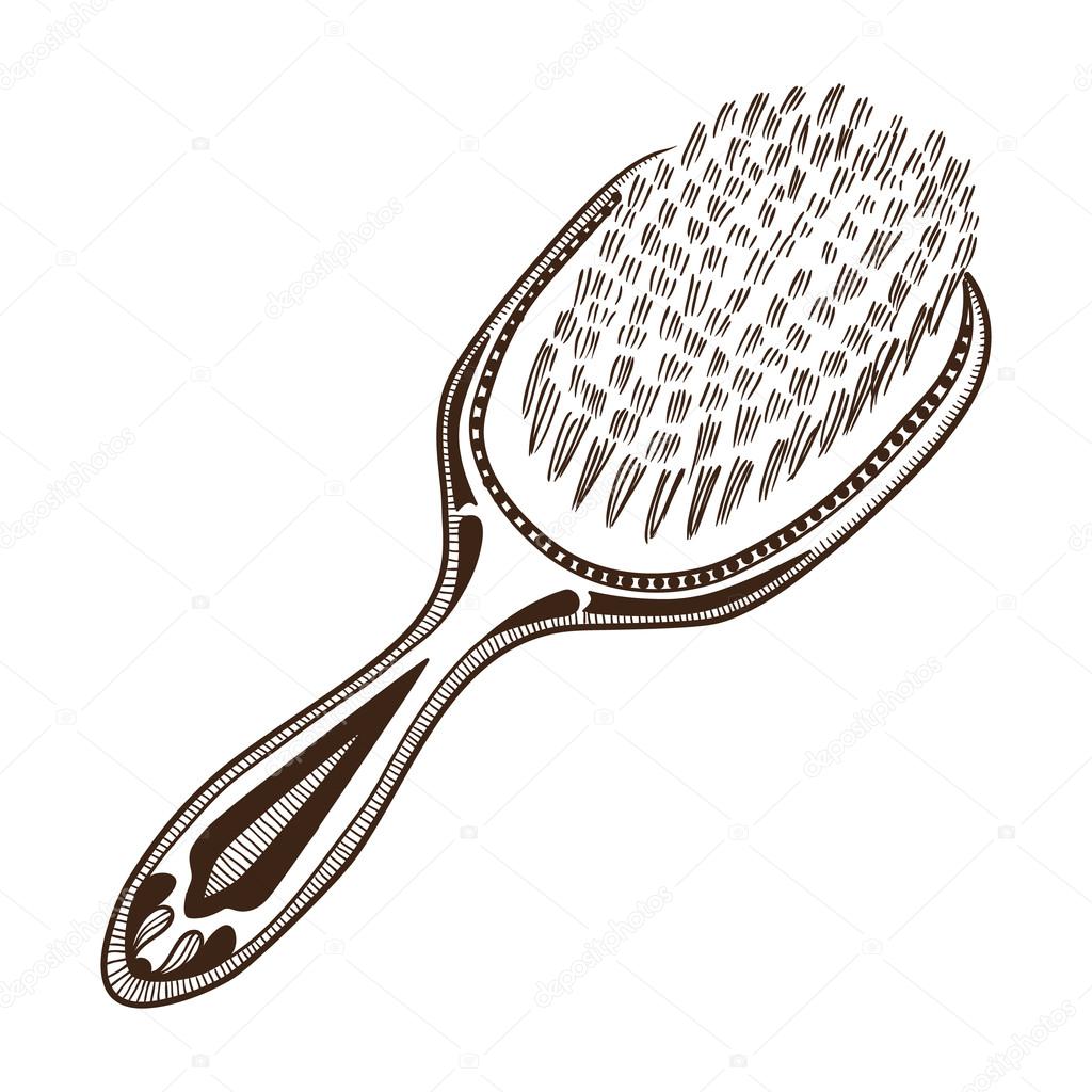 Hair brush. Stock Vector Image by ©Chuhail #40095075 Hair brush. Stock Vector Image by ©Chuhail #40095075