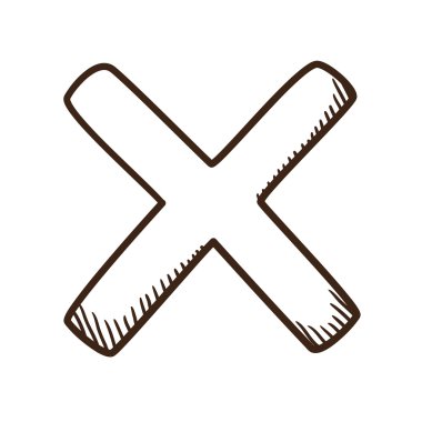 hiçbir sembol çapraz.