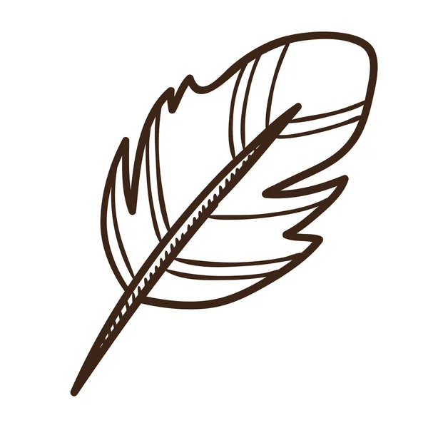 Schrijven quill. — Stockvector