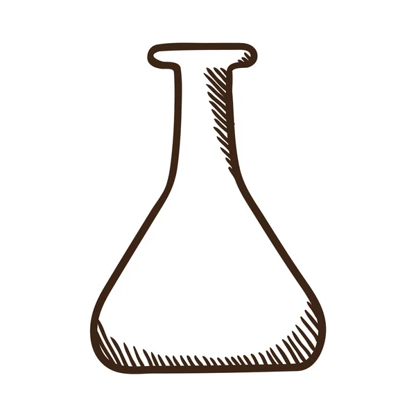 Test tube bulb symbol. — Stock Vector