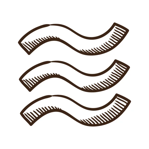 Vagues symbole humide . — Image vectorielle
