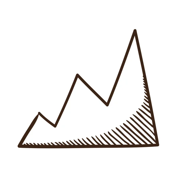 Diagrama gráfico símbolo . — Vector de stock