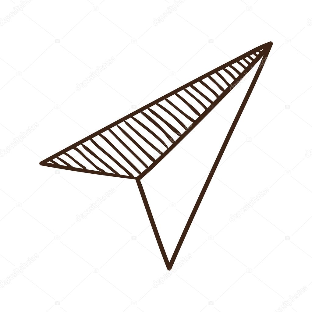 Paper airplane symbol.