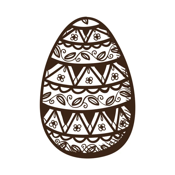 Egg with pattern. — Stock Vector