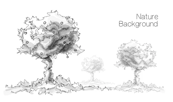 Samenvatting van de natuur. — Stockvector