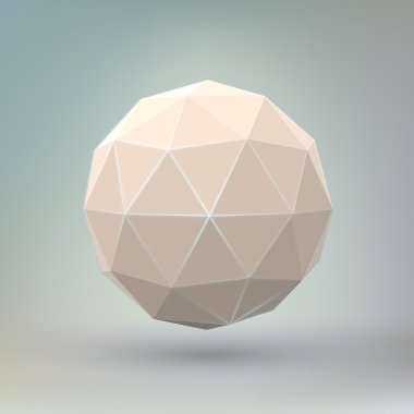 soyut geometrik küresel şekli.