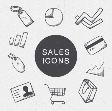 Pazarlama simgeler kümesi.