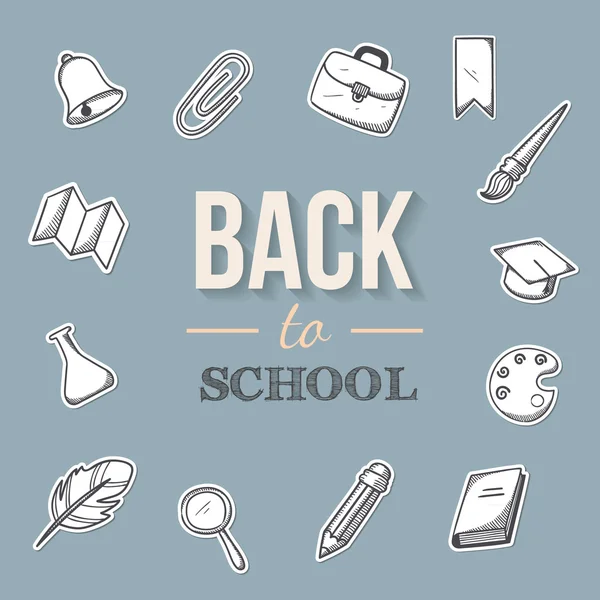 Back to school background. — Stock Vector