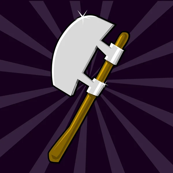 Leuchtende Poleaxe — Stockvektor