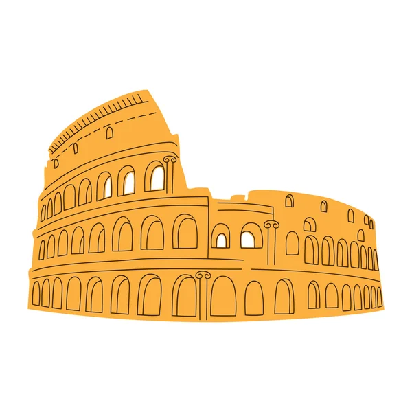 beyaz izole colosseum.
