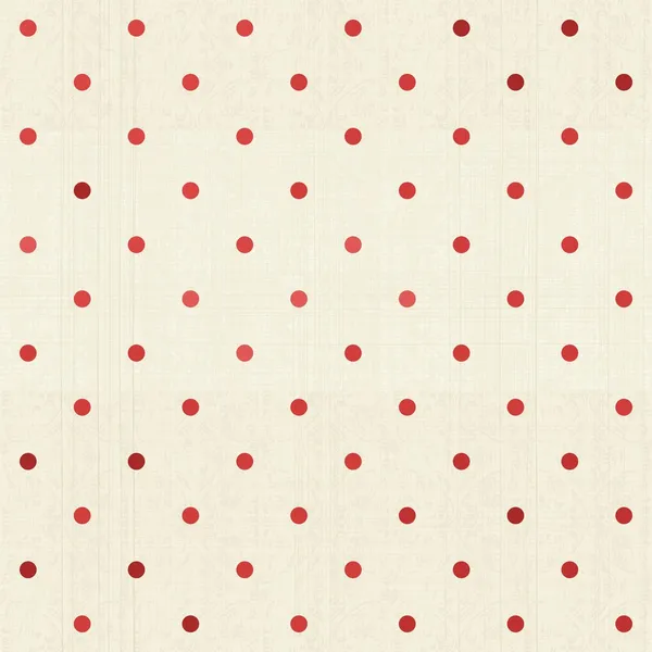 Seamless polka dot pattern on textured fabric — Stock Vector