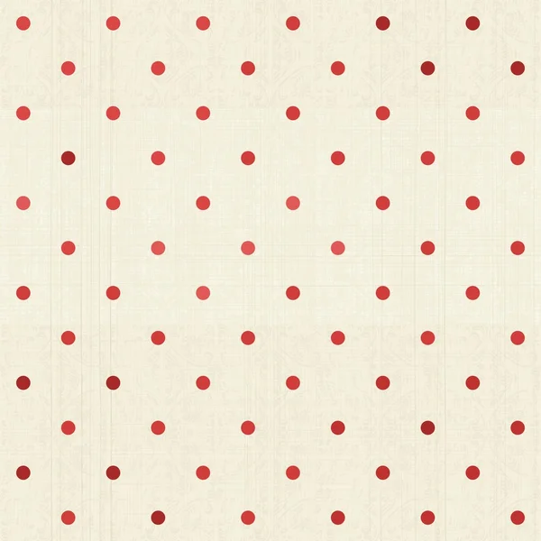 Seamless polka dot pattern on textured fabric — Stock Vector