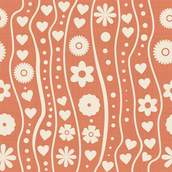 色褪せたオレンジの抽象的な幾何学的なシームレスなパターン — ストックベクタ