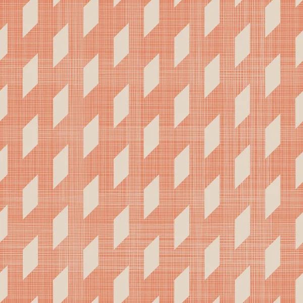 Abstract geometrisch naadloos patroon in vervaagd oranje — Stockvector