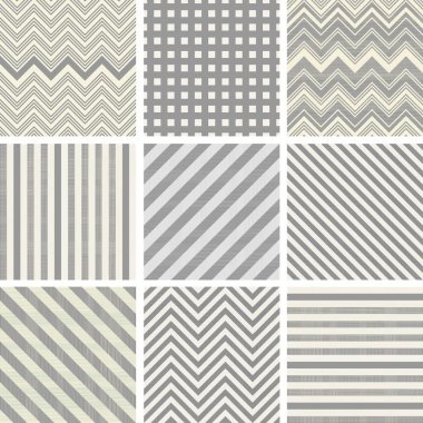 Set of 9 seamless polka dot patterns clipart