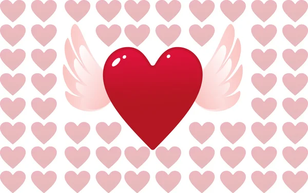 Valentine dag hart — Stockvector