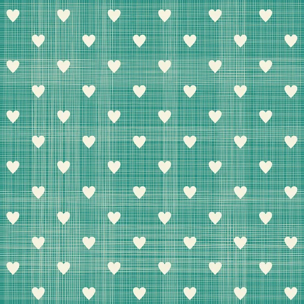 Seamless hearts  pattern with retro texture — Stock Vector