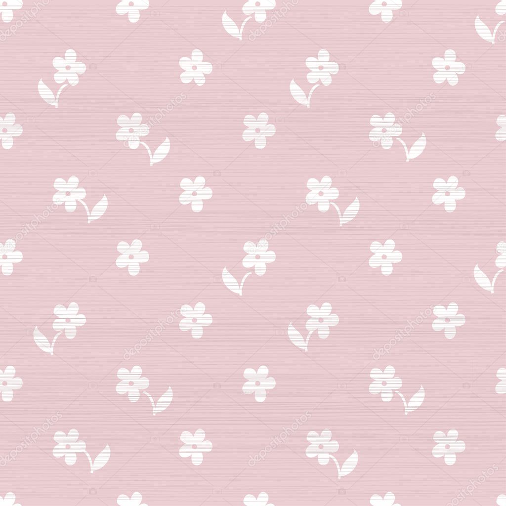 Seamless doodle flowers pattern