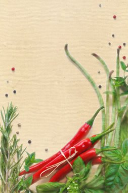 baharatlar ve otlar.