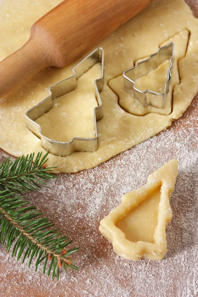 Weihnachtsbäume Plätzchen. — Stockfoto