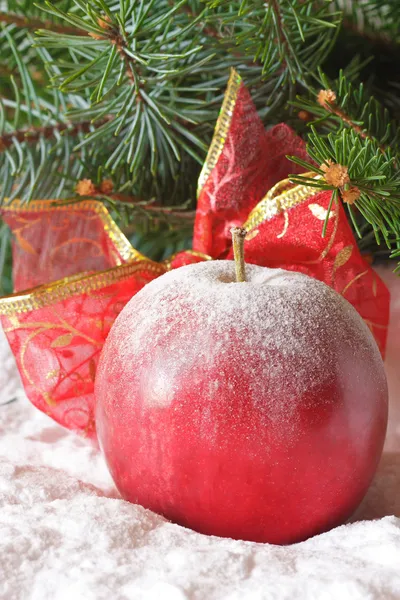 Weihnachtsapfel. — Stockfoto