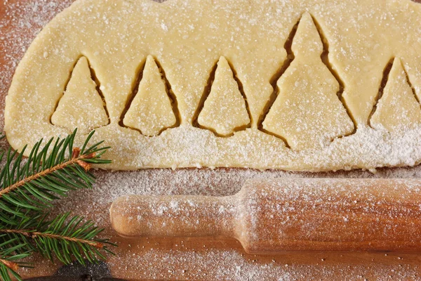 Julgranar cookies. — Stockfoto