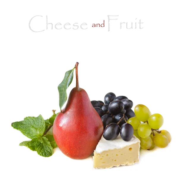Sýr a ovoce. — Stock fotografie