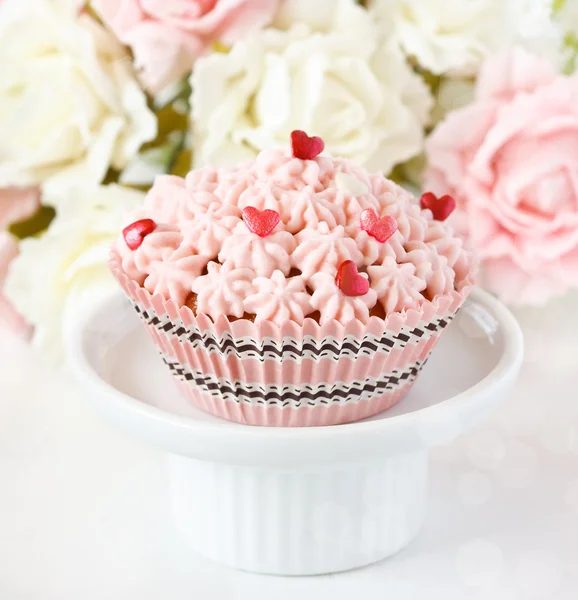 Pink cupcake. — Stock Photo, Image