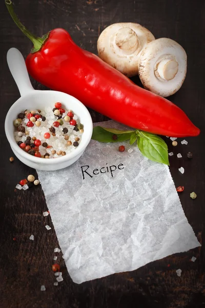 Recipe. — Stock Photo, Image